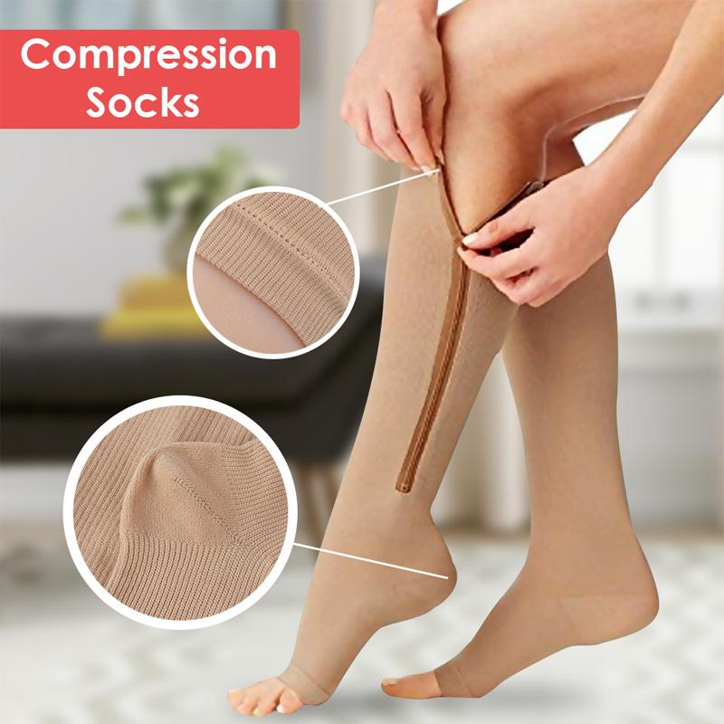 Chaussettes de Compression Infusées de Cuivre